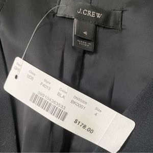 NWT JCrew V-Neck Black Sheath Dress